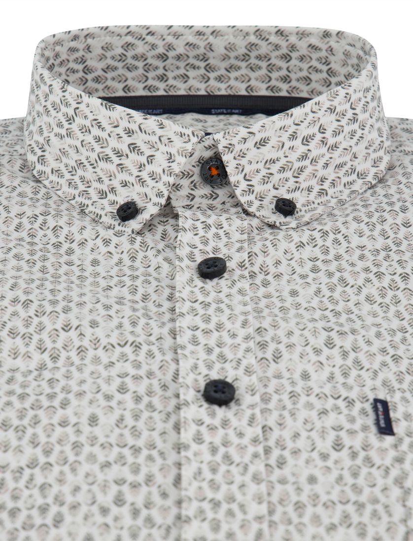 State of Art overhemd wit print blaadjes
