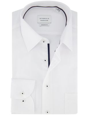 Eterna Overhemd Eterna Modern fit wit effen katoen zakelijk strijkvrij