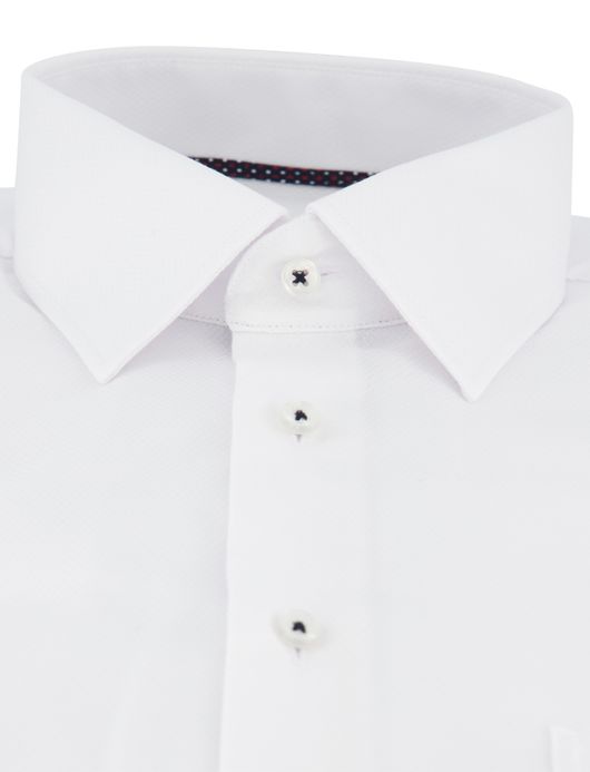 Eterna Modern fit Overhemd wit effen zakelijk katoen strijkvrij