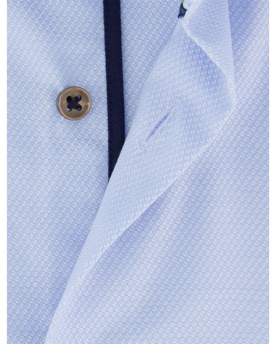 Eterna Modern Fit Overhemd lichtblauw strijkvrij katoen