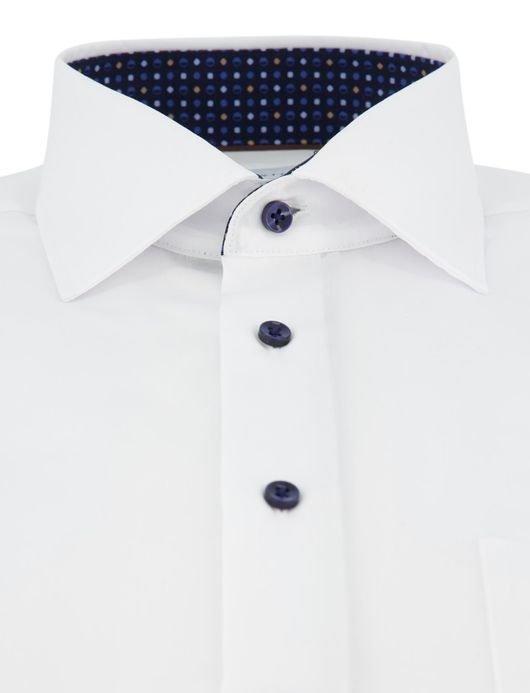 Eterna overhemd ml 5 wit effen wijde fit