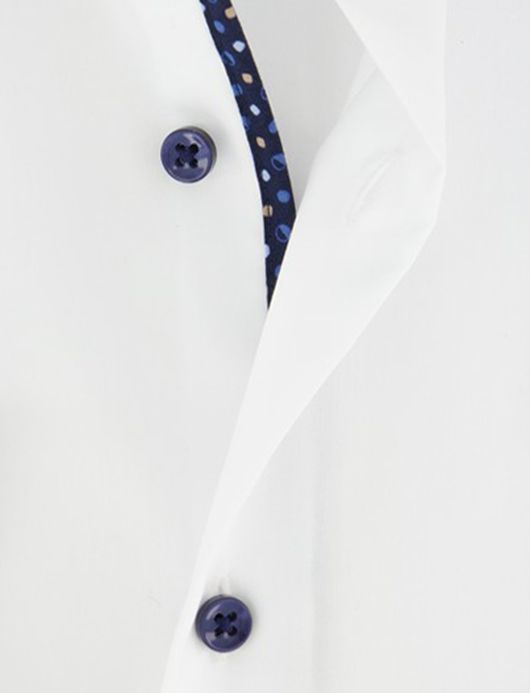 Eterna overhemd ml 5 wit effen wijde fit