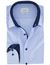 Eterna overhemd slim fit blauw effen strijkvrij semi-wide collar