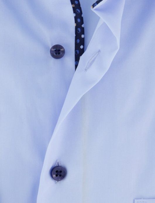 Eterna overhemd ml 5 blauw effen modern fit