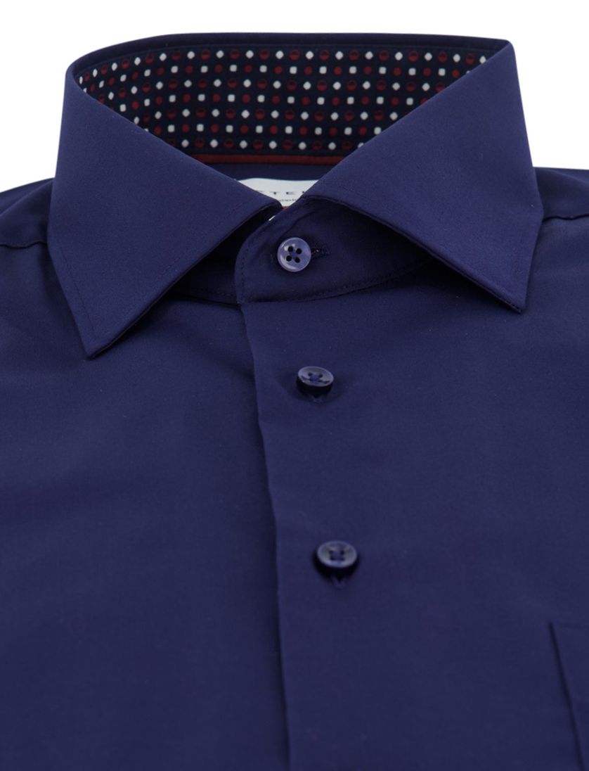 Eterna overhemd ml 5 donkerblauw strijkvrij modern fit