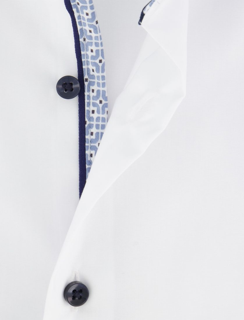 Wit strijkvrij Eterna overhemd katoen