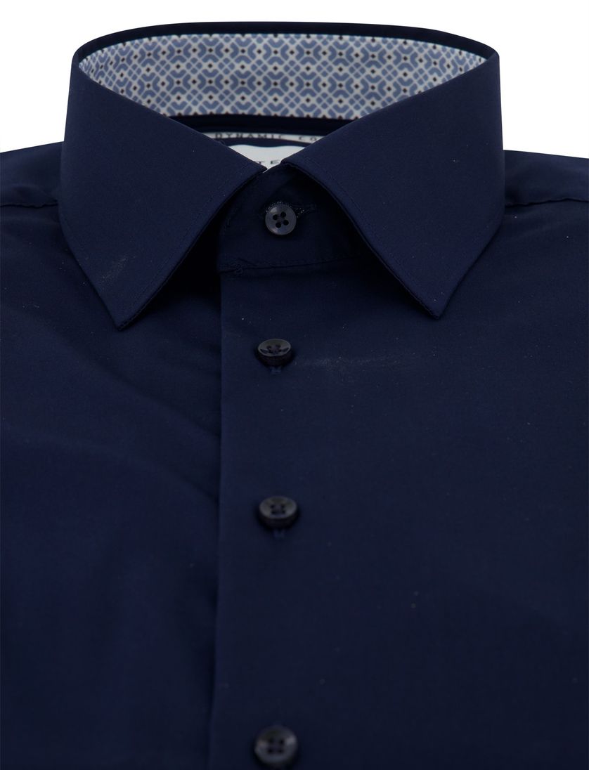 Navy Eterna overhemd Modern Fit