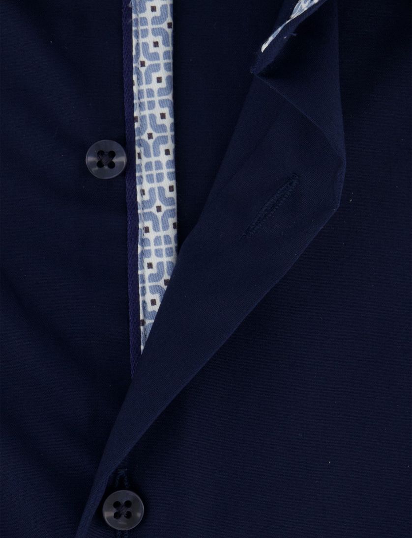 Navy Eterna overhemd Modern Fit