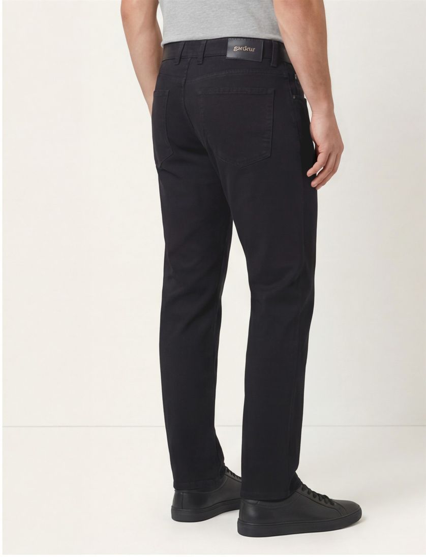 Katoenen Gardeur 5-pocket broek donkerblauw