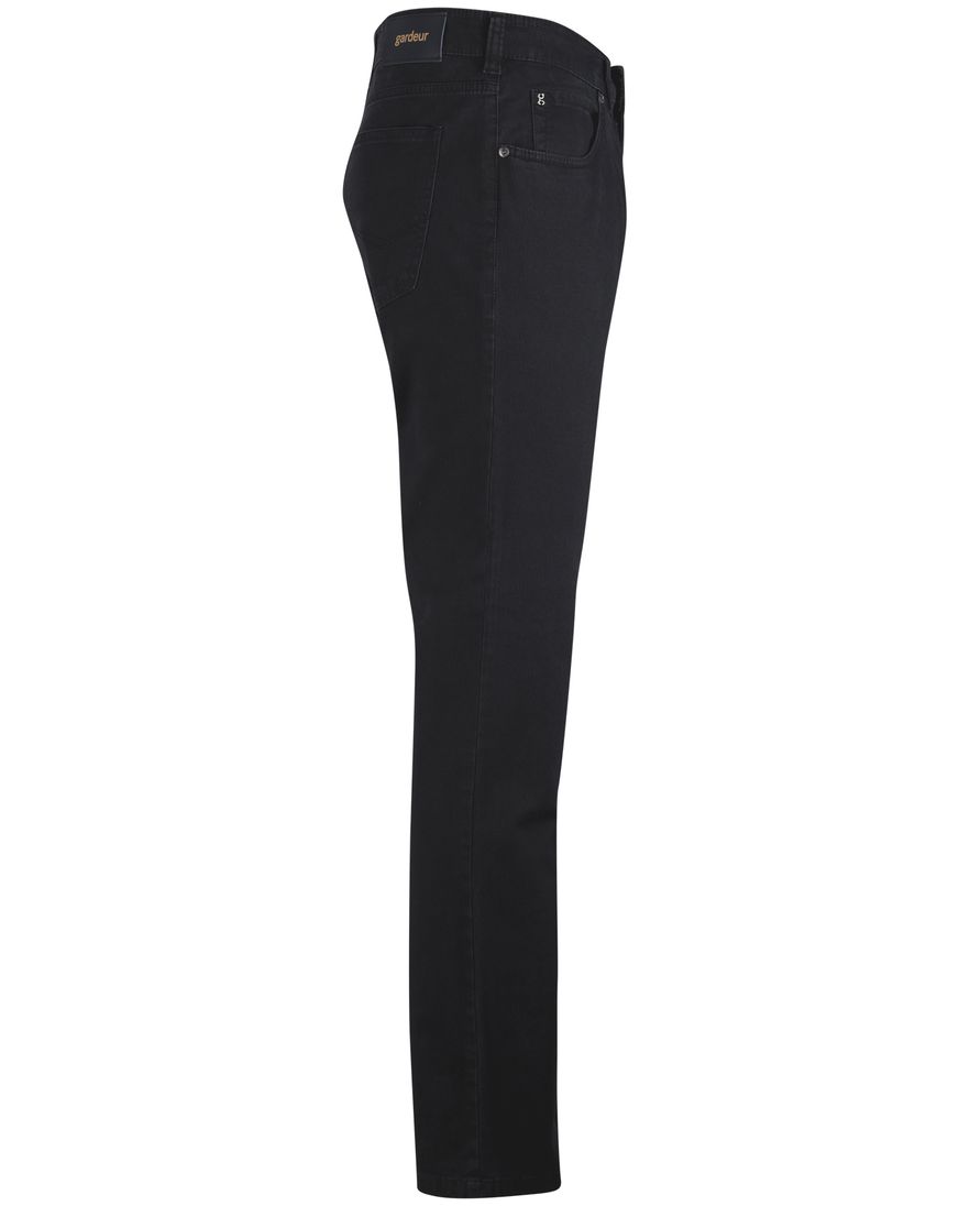 Effen Gardeur 5-pocket broek donkerblauw katoen