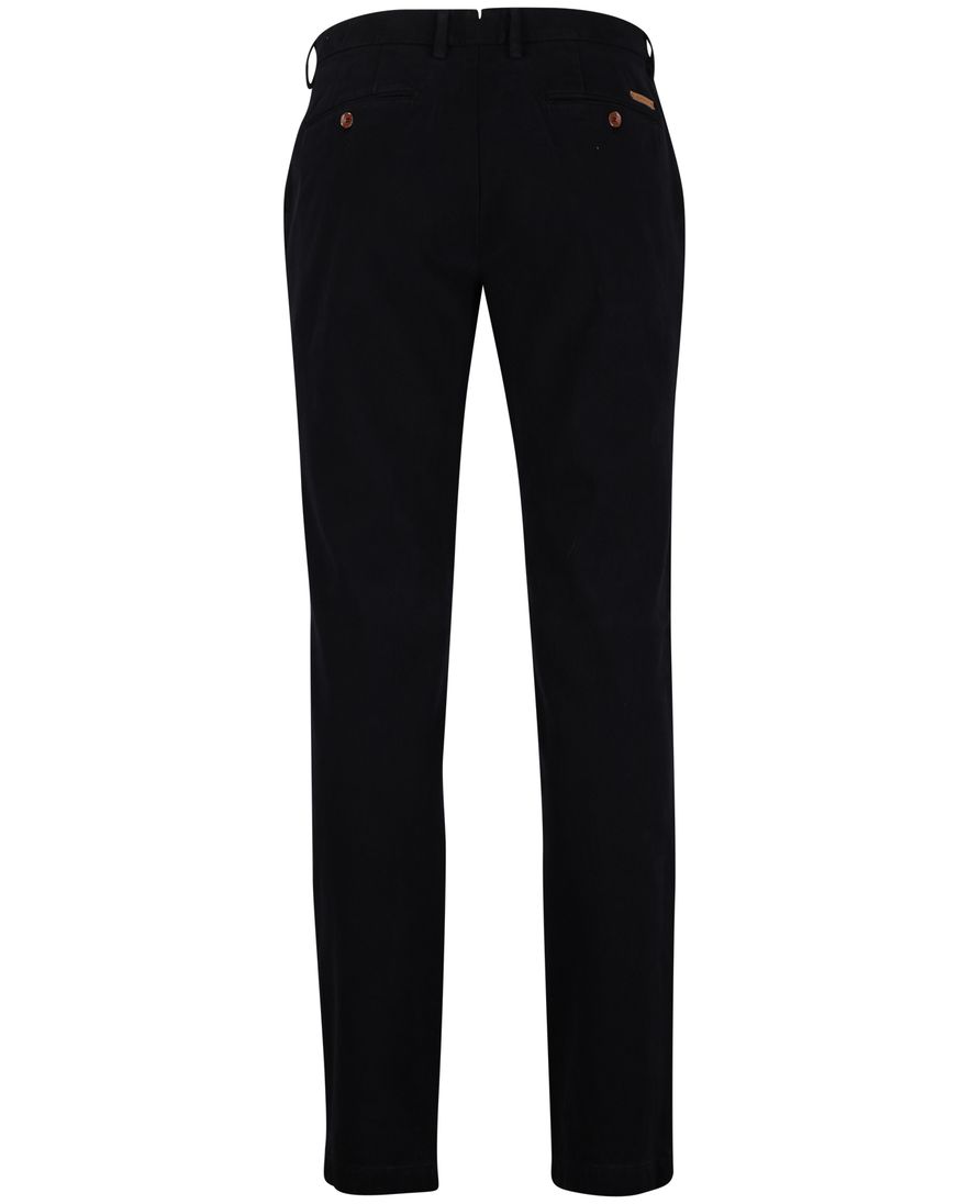 Katoenen Gardeur slim fit broek donkerblauw