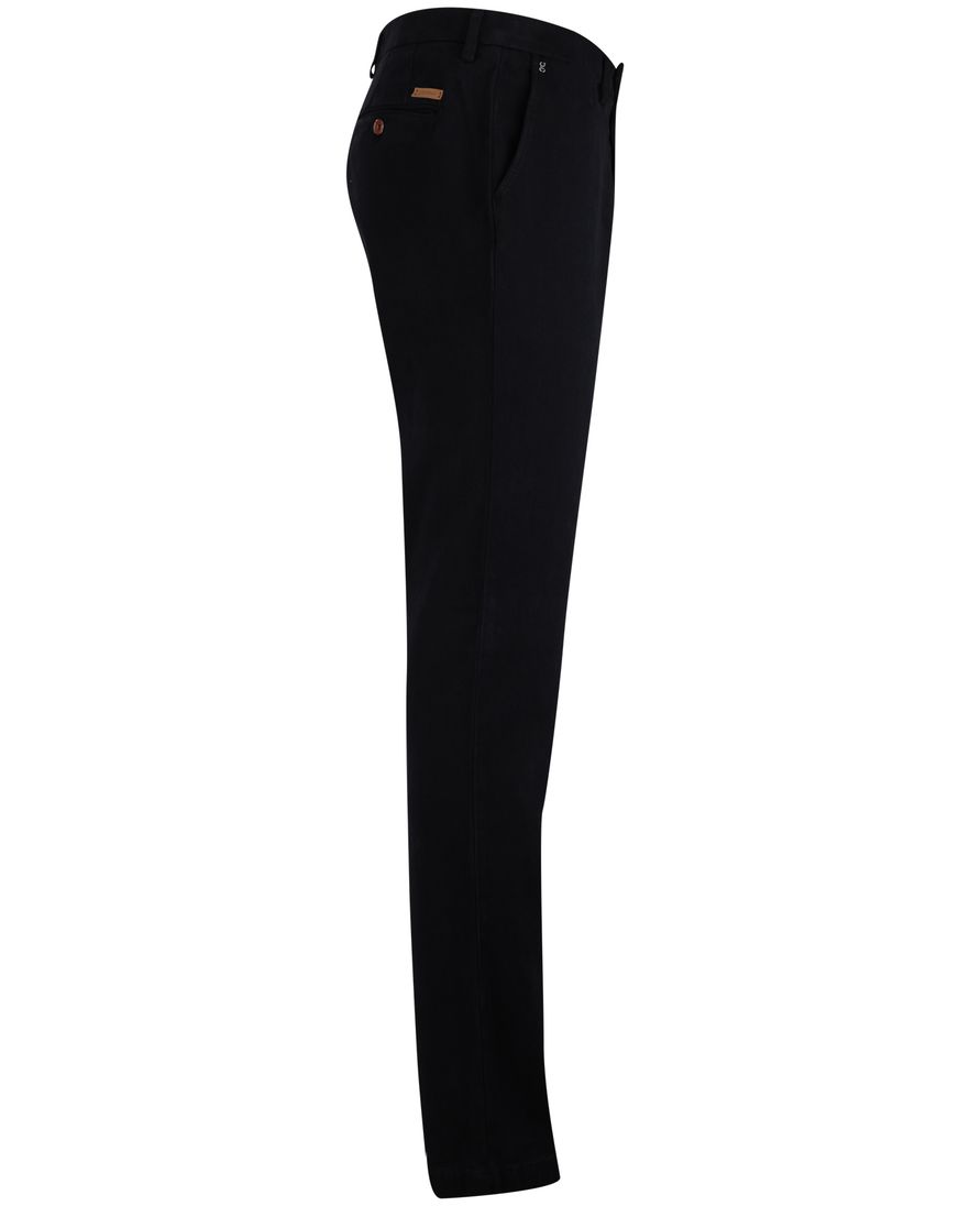 Katoenen Gardeur slim fit broek donkerblauw