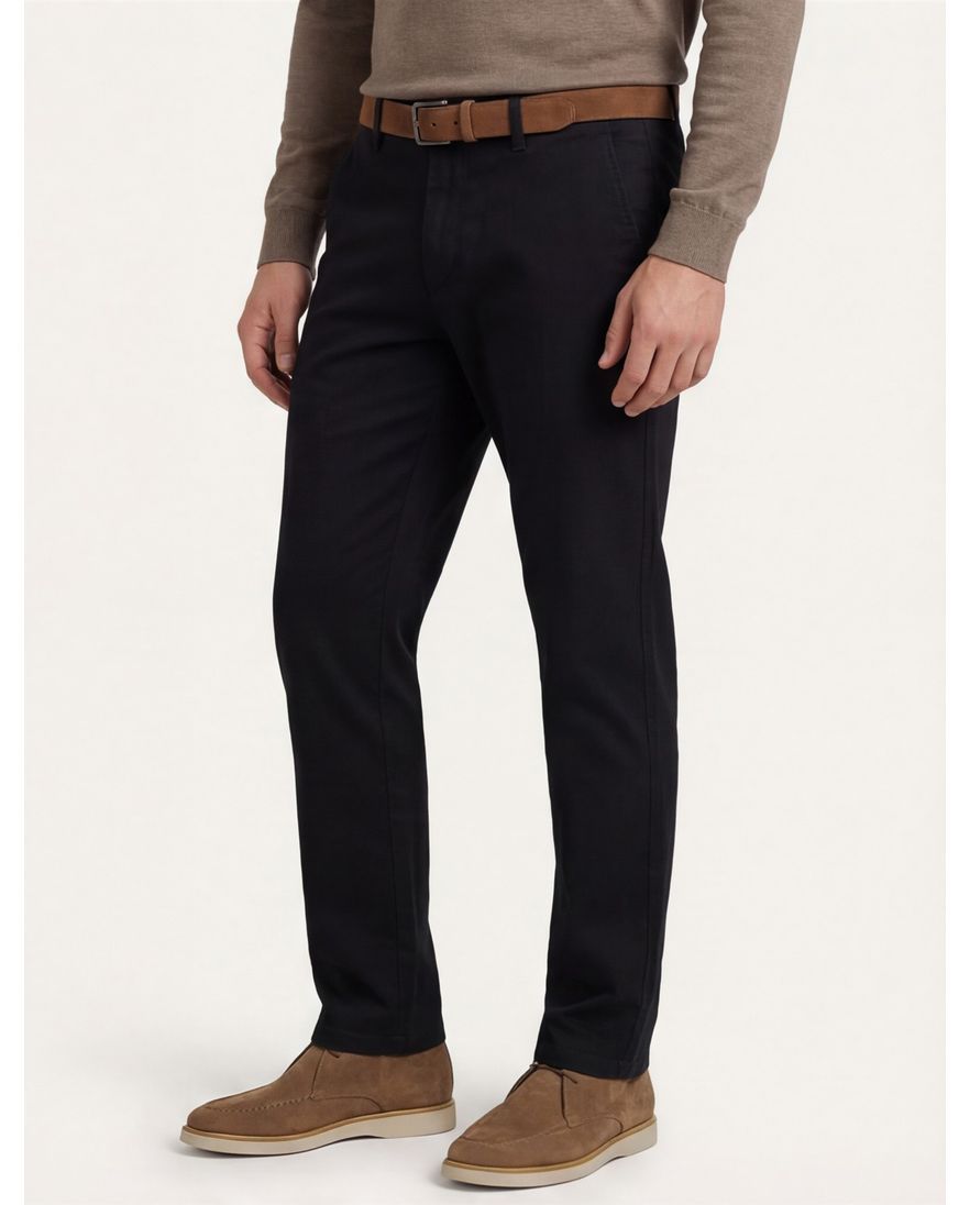 M.e.n.s. chino broek katoen zwart