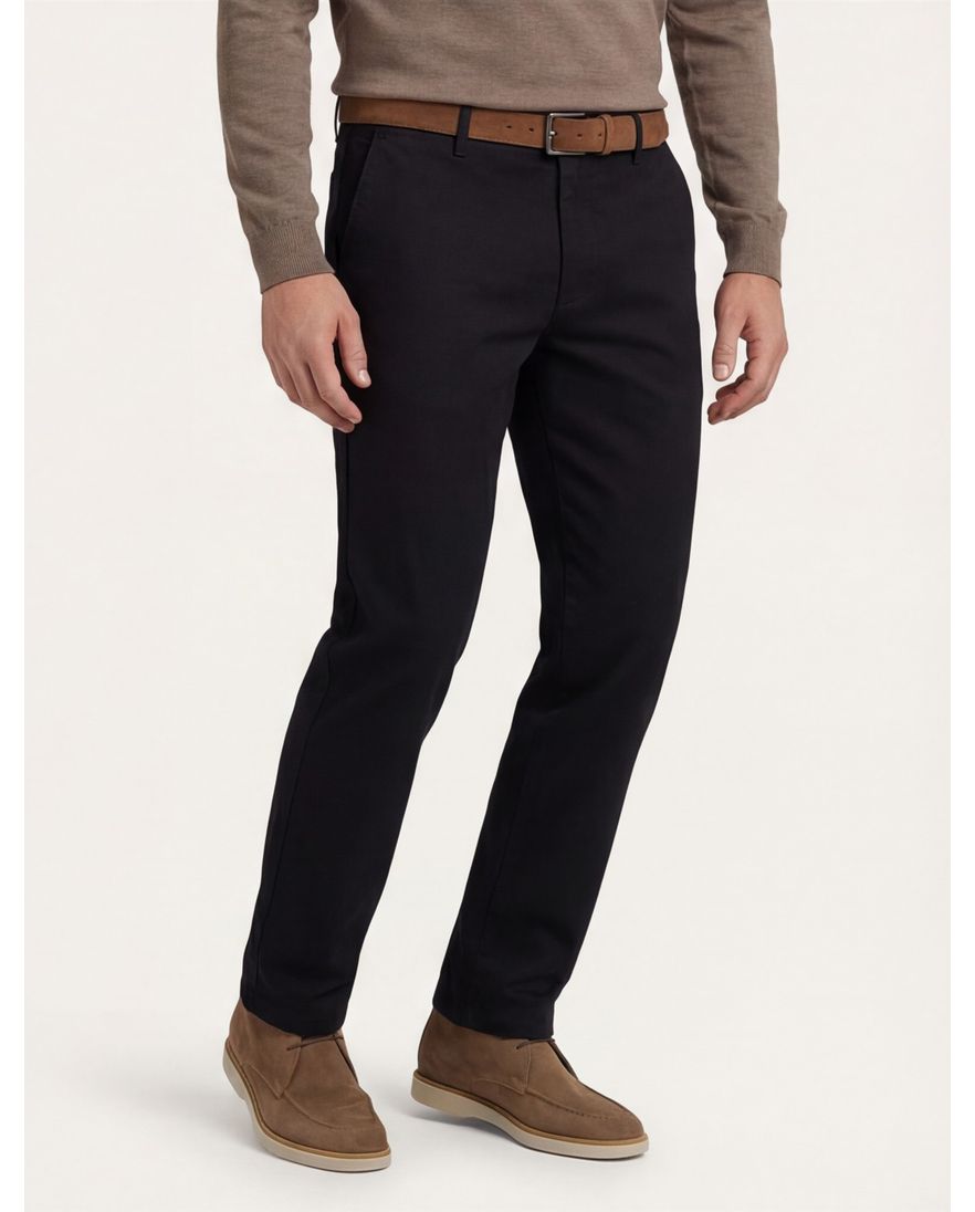 M.e.n.s. chino broek katoen zwart