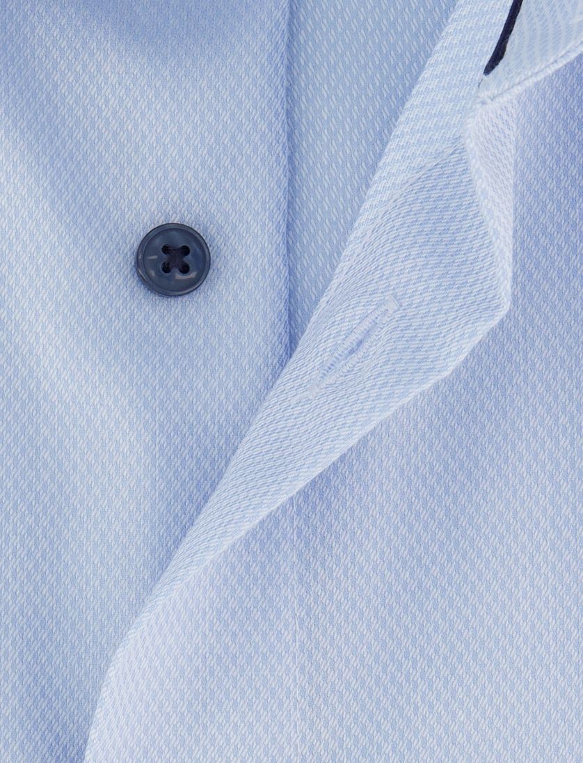 Olymp overhemd comfort fit lichtblauw geprint