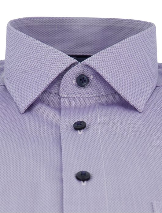 Olymp Luxor Modern Fit Overhemd paars effen katoen