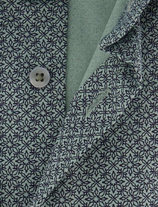 Olymp Luxor Modern fit Overhemd groen katoen geprint