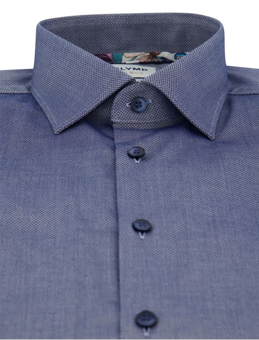 Olymp Level Five Body fit Overhemd donkerblauw katoen