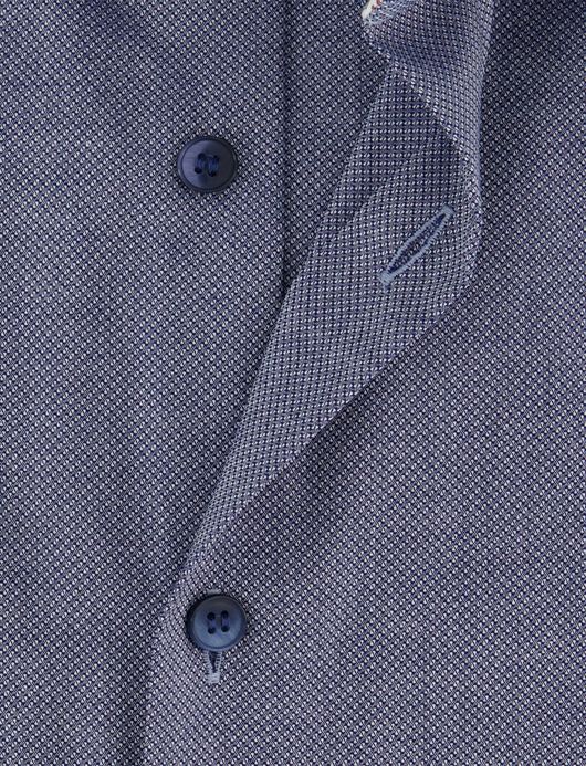 Olymp Level Five Body fit Overhemd donkerblauw katoen