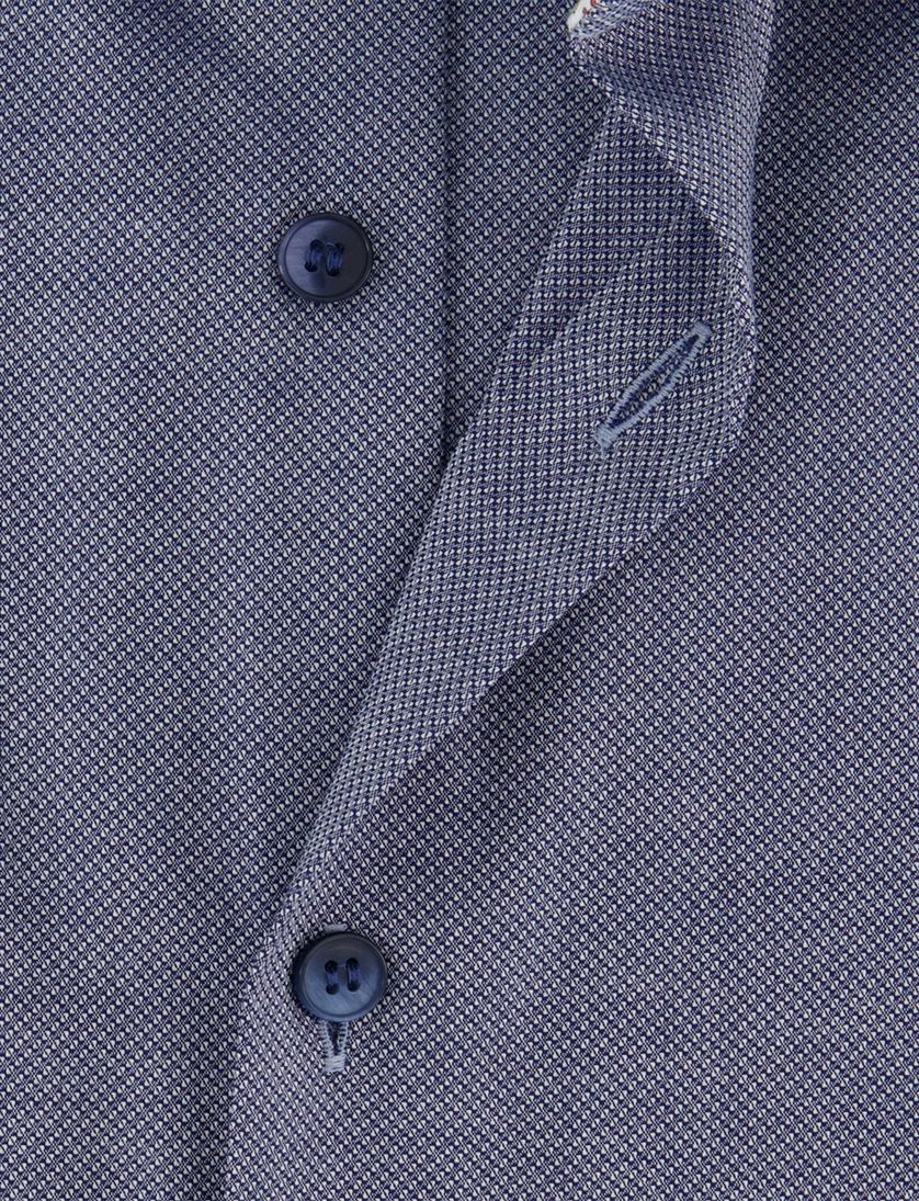 Overhemd Olymp Level Five Body fit donkerblauw katoen