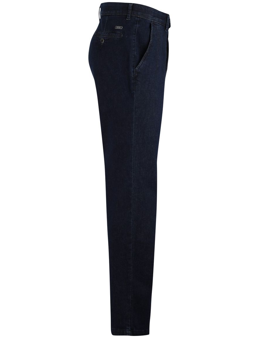 Donkerblauwe pantalon Eurex flatfront normale fit