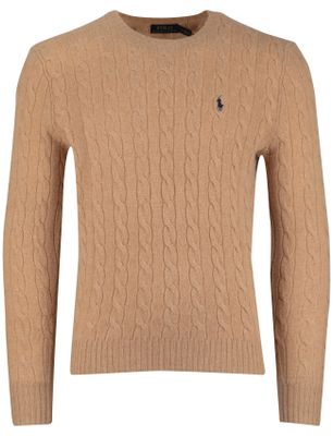 Polo Ralph Lauren Polo Ralph Lauren kabeltrui wol bruin