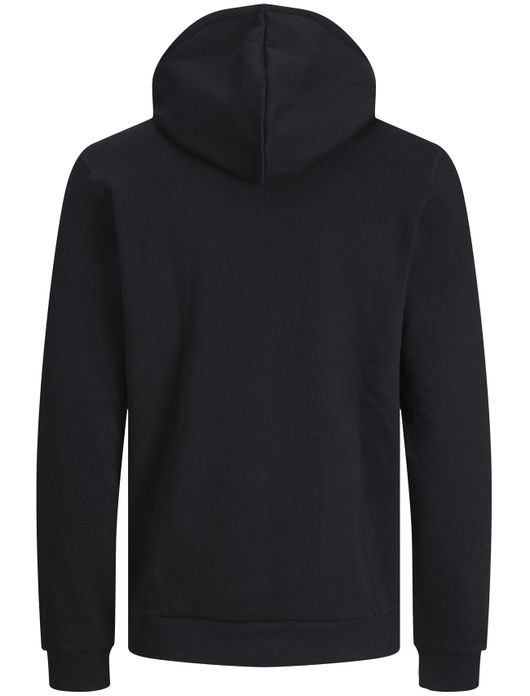 Jack & Jones hoodie zwart katoen