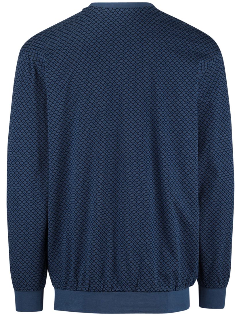 Schiesser pyjama lang blauw
