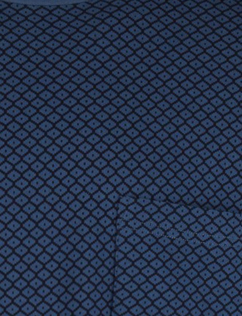 Schiesser pyjama lang blauw