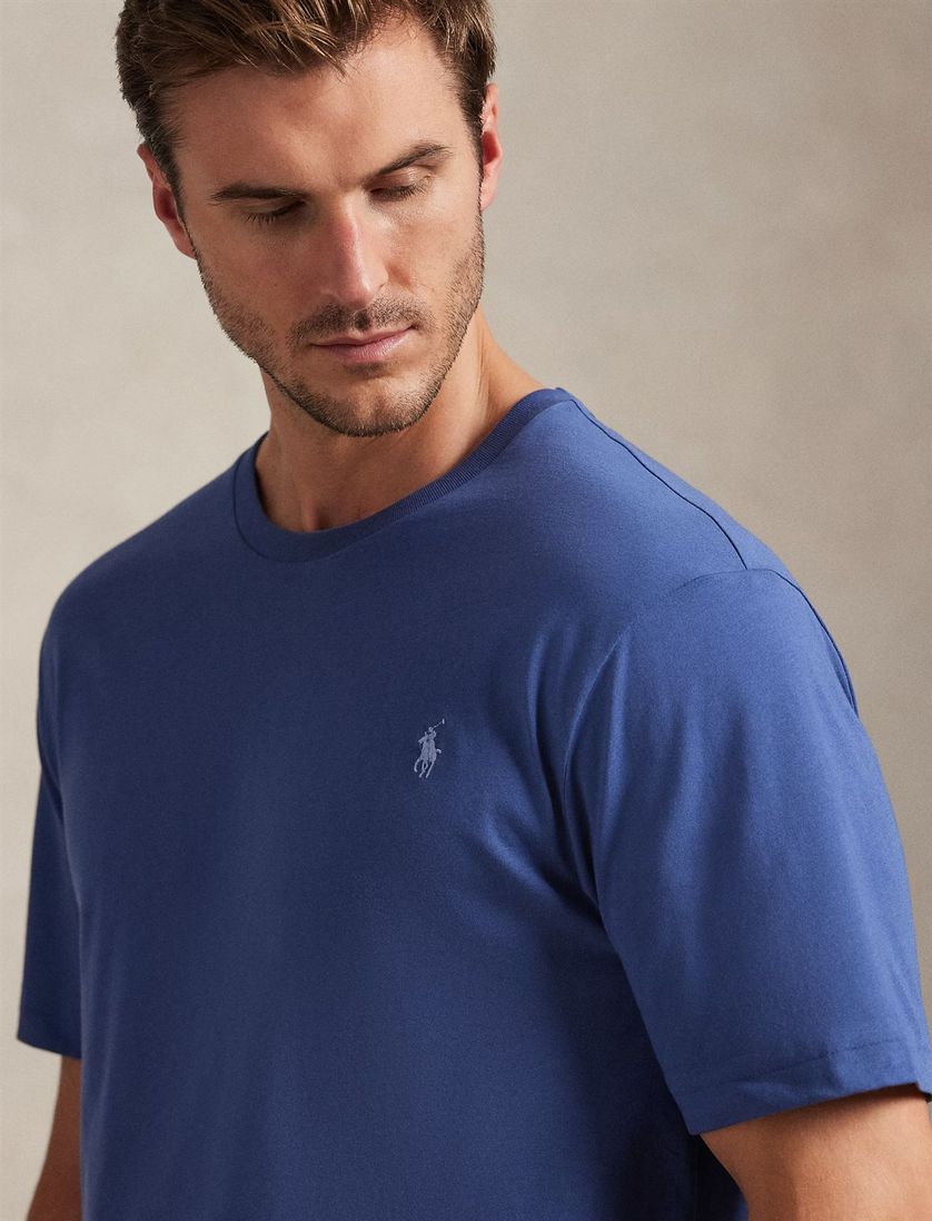 Polo Ralph Lauren t-shirt big en tall blauw katoen wijde fit