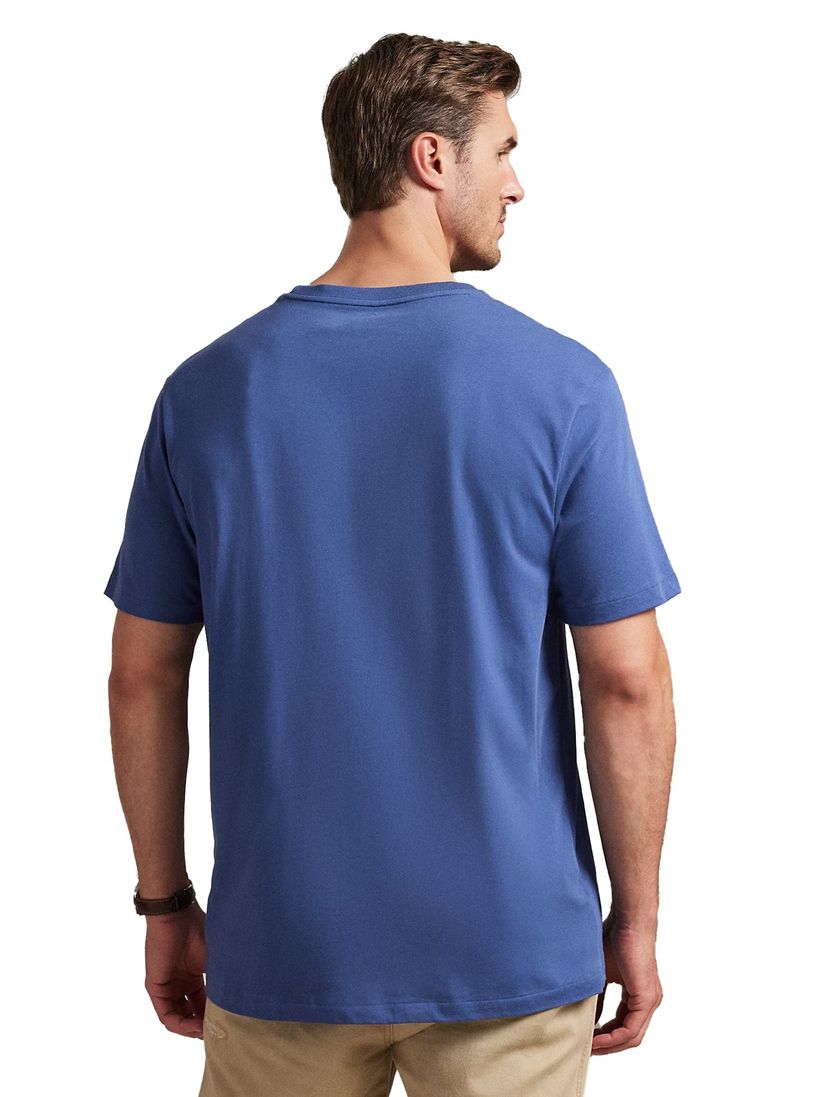 Polo Ralph Lauren t-shirt big en tall blauw katoen wijde fit