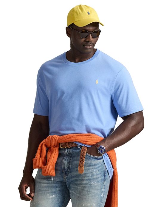 Polo Ralph Lauren t-shirt big en tall lichtblauw wijde fit