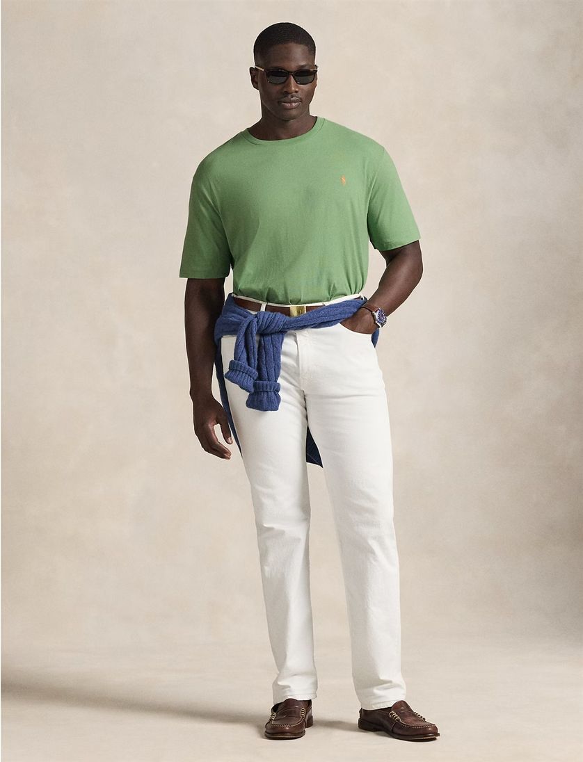 Polo Ralph Lauren t-shirt big en tall groen katoen ronde hals