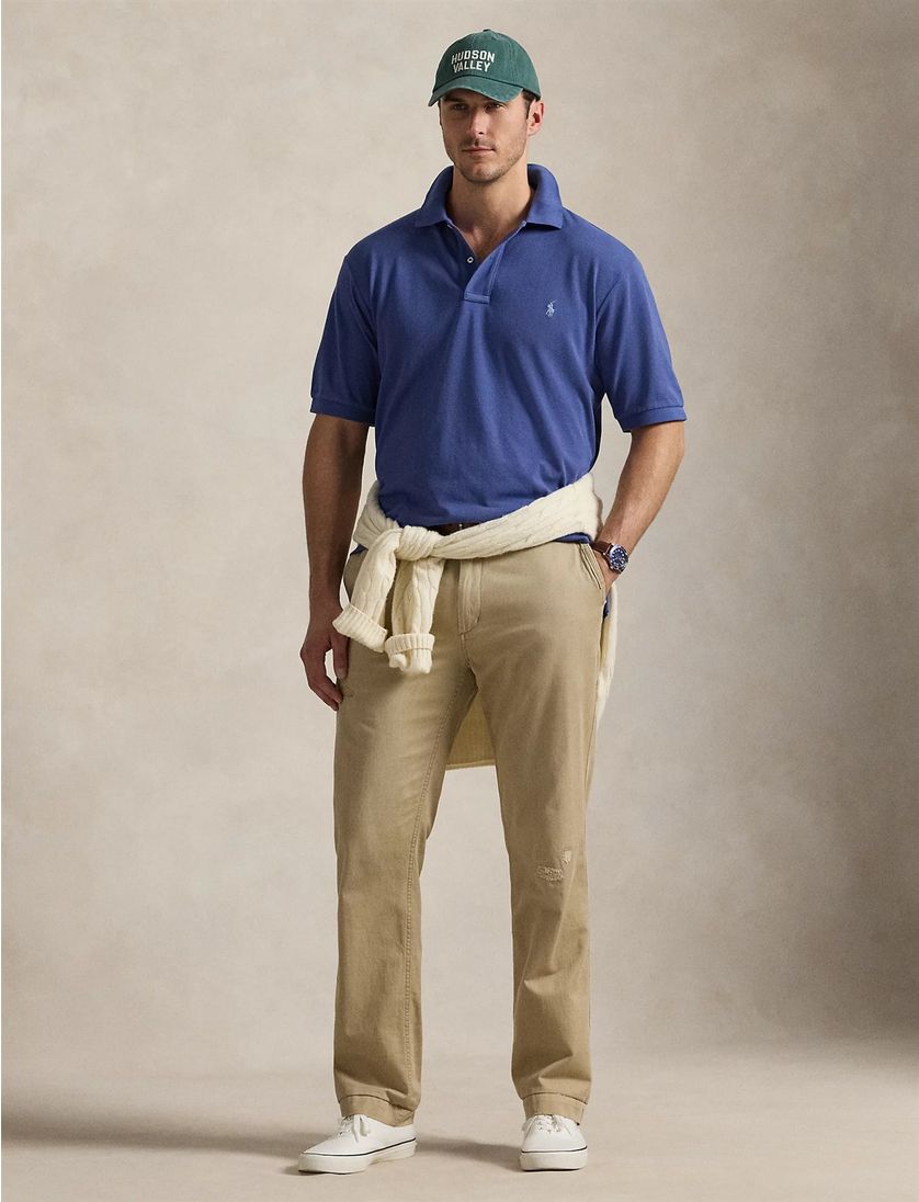 polo big en tall Polo Ralph Lauren donkerblauw korte mouw