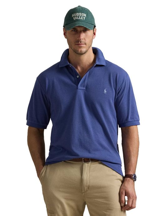 Polo Ralph Lauren polo big en tall donkerblauw wijde fit 2-knoops