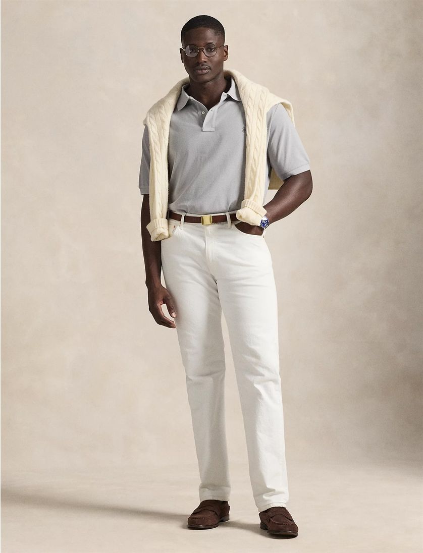 polo big en tall Polo Ralph Lauren grijs korte mouw