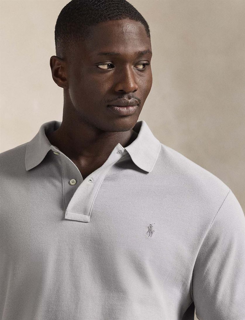 polo big en tall Polo Ralph Lauren grijs korte mouw