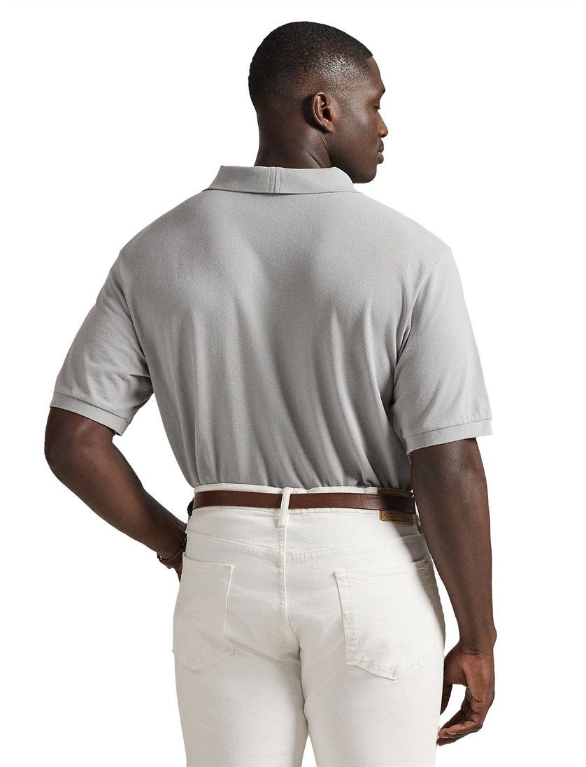 polo big en tall Polo Ralph Lauren grijs korte mouw