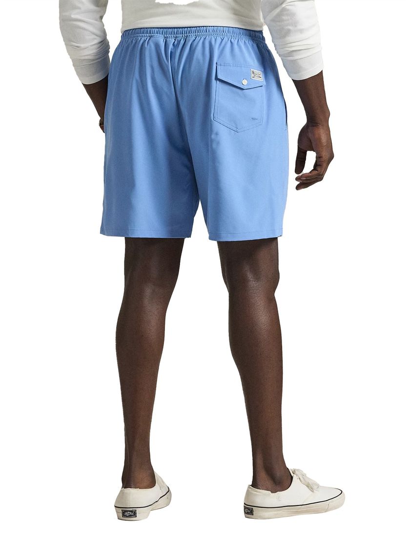 zwembroek blauw en wit big and tall polo ralph lauren polyester