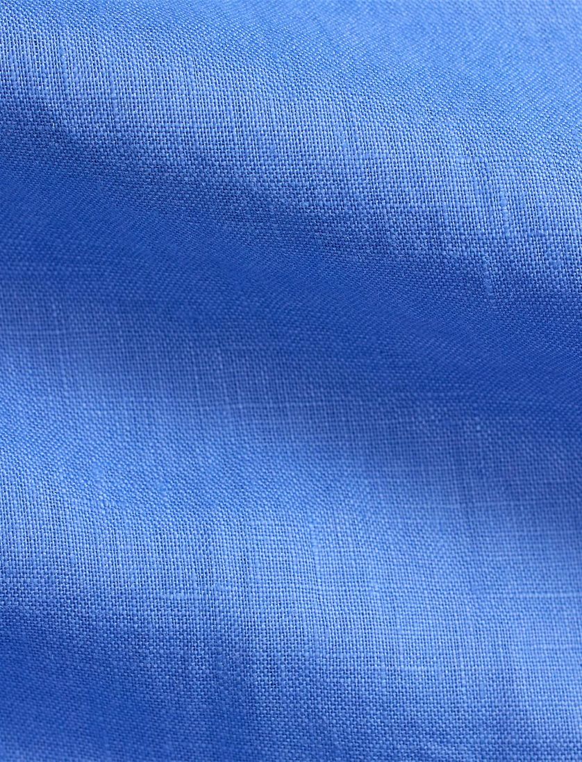 Polo Ralph Lauren big en tall overhemd blauw linnen wijde fit