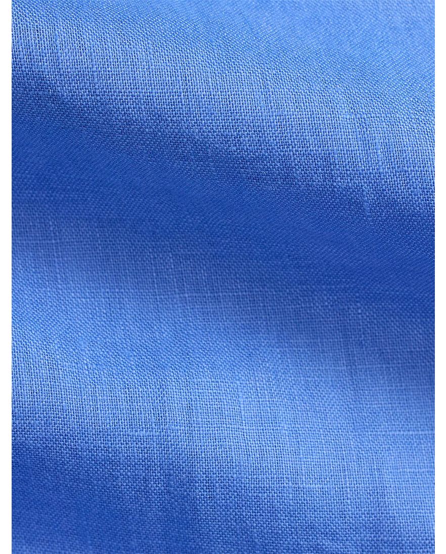 Polo Ralph Lauren big en tall overhemd blauw wijde fit linnen