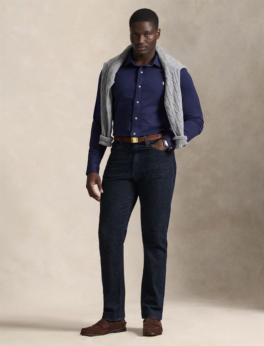 Polo Ralph Lauren Big en Tall overhemd donkerblauw