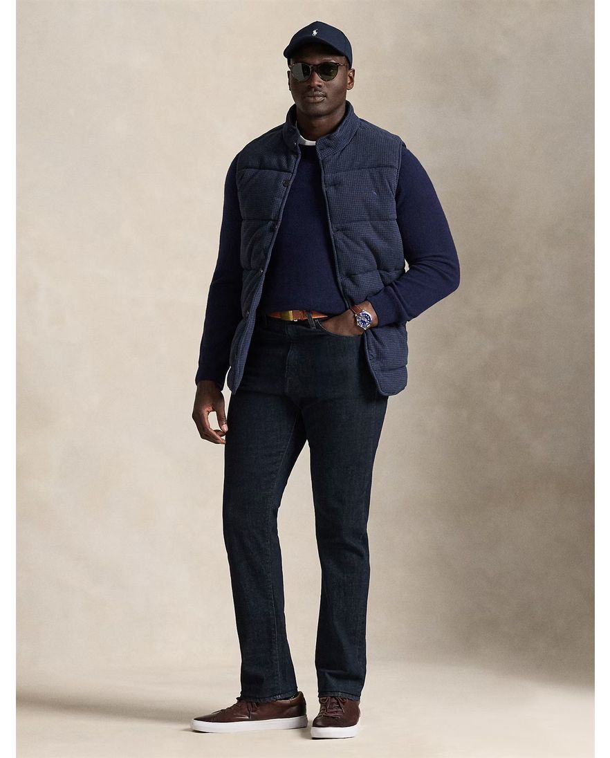 Polo Ralph Lauren bodywarmer big en tall wijde fit blauw geprint