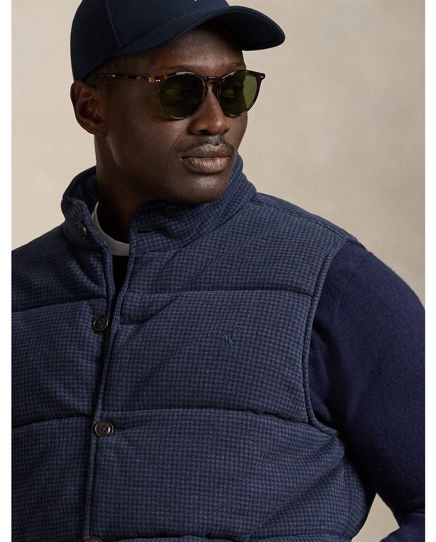 Polo Ralph Lauren bodywarmer big en tall wijde fit blauw geprint