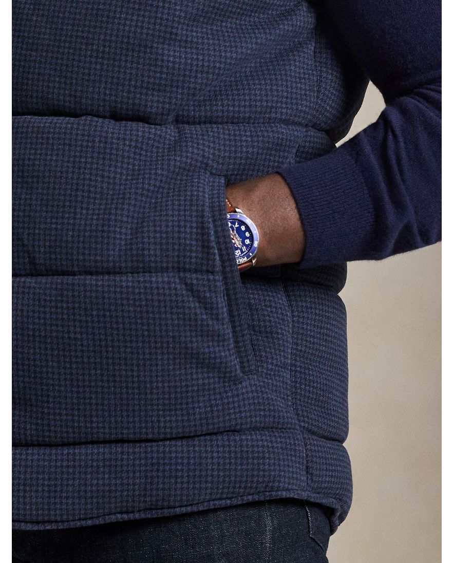 Polo Ralph Lauren bodywarmer big en tall wijde fit blauw geprint