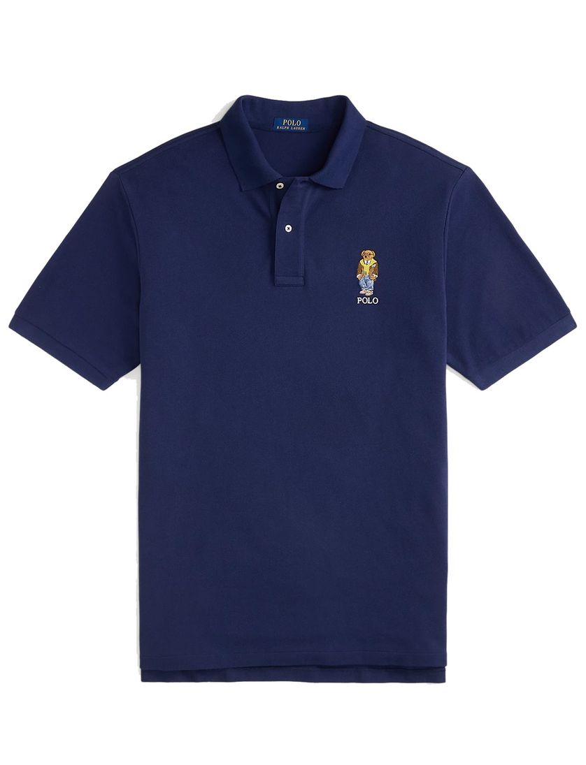 Polo Ralph Lauren polo big en tall wijde fit katoen donkerblauw
