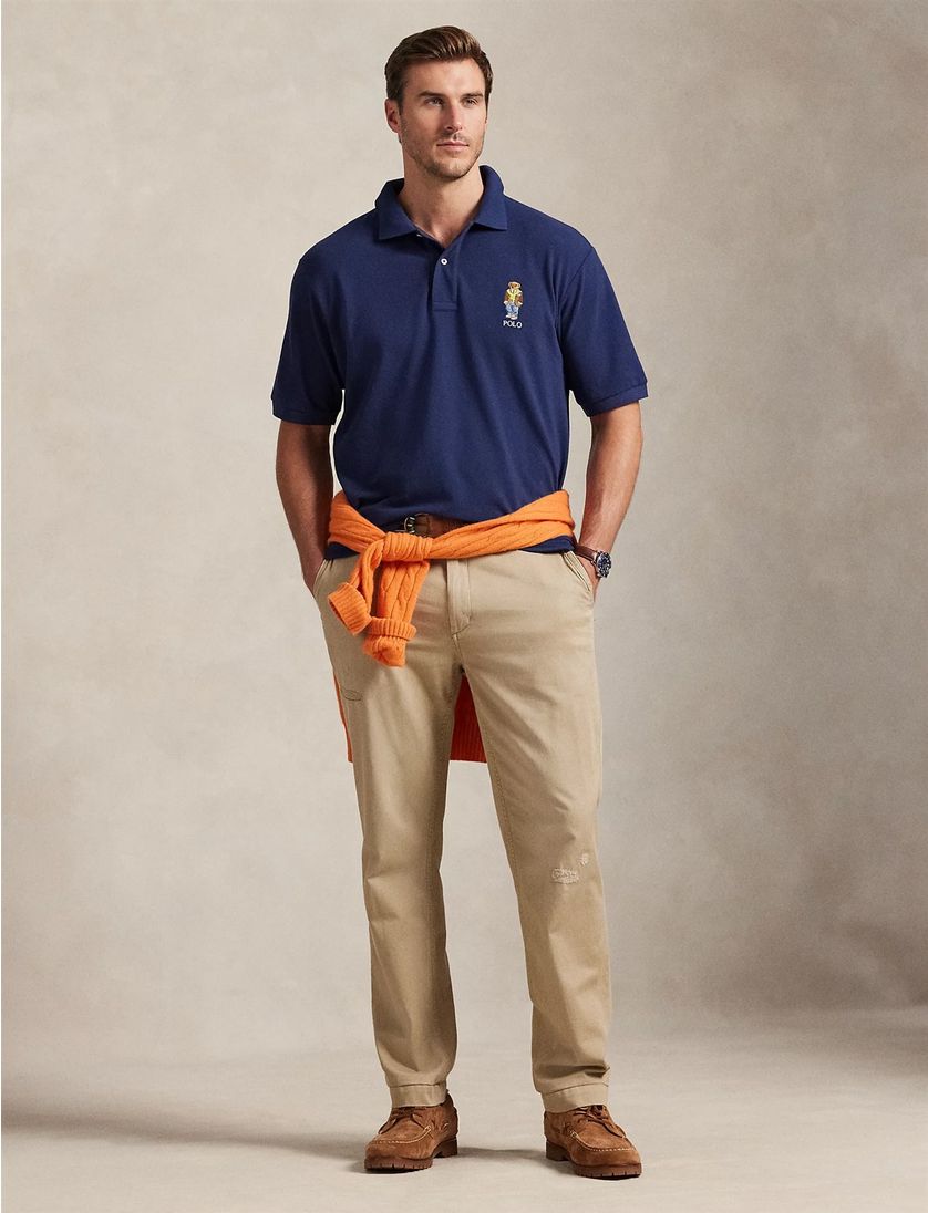 Polo Ralph Lauren polo big en tall wijde fit katoen donkerblauw