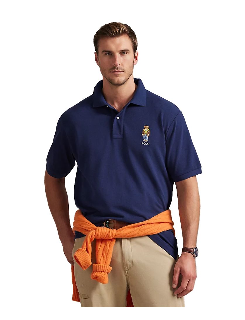 Polo Ralph Lauren polo big en tall wijde fit katoen donkerblauw