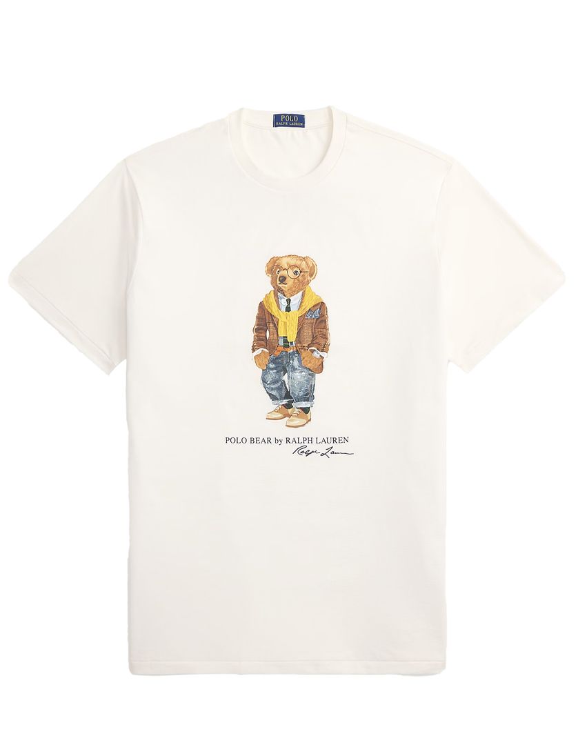 Polo Ralph Lauren t-shirt creme big en tall bear katoen