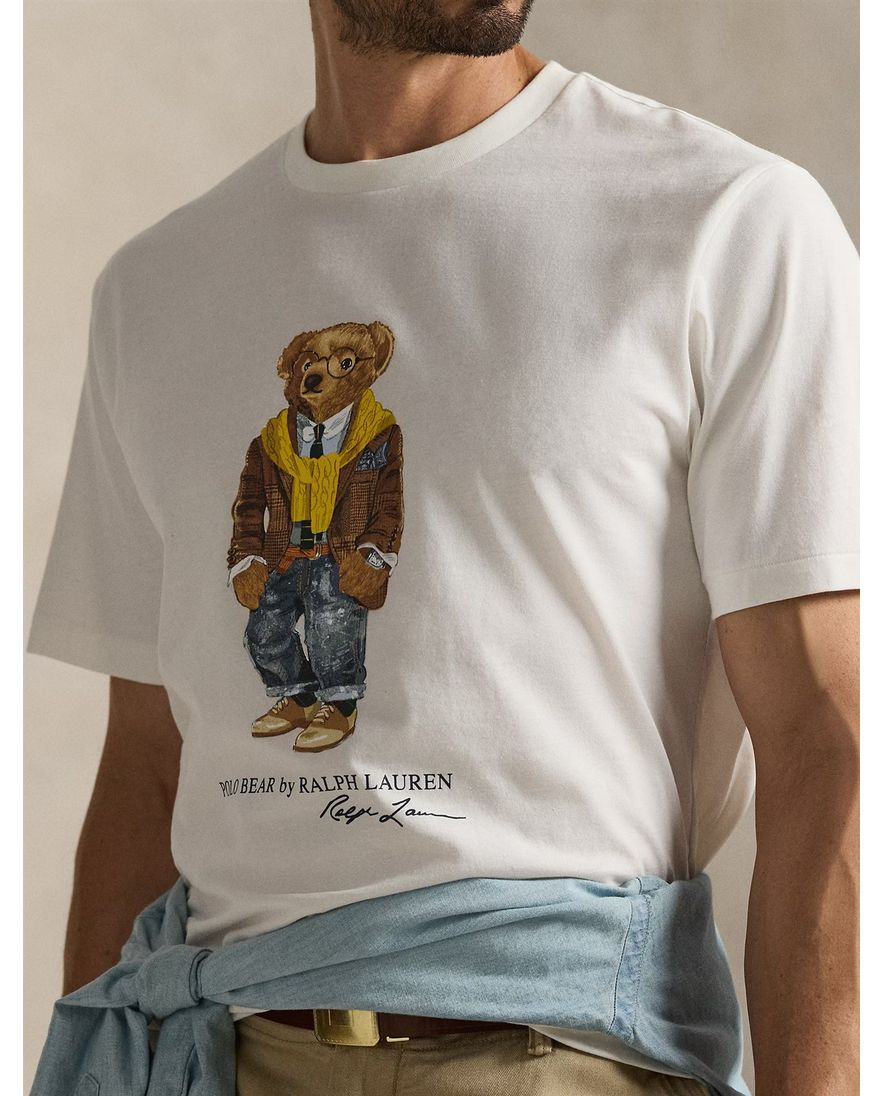 Polo Ralph Lauren t-shirt big en tall creme wijde fit